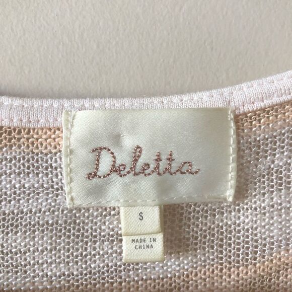 ANTHRO “Deletta” Tobin Stripe Knot Front Top - Picture 7 of 7